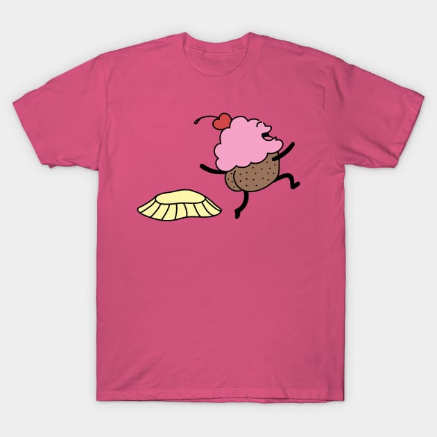 Naked Cupcake T-Shirt by Buni